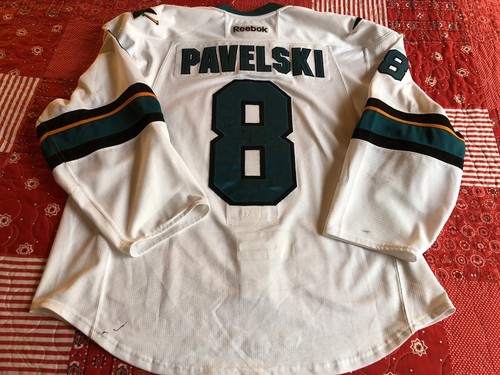 Joe Pavelski Game Worn & Autographed San Jose Sharks Road Jersey Set 1 2016