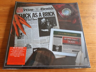 JETHRO TULL - THICK AS A BRICK 1 & 2 DELUXE EDITION - 2 LP BOX SET - SEALED /NEW