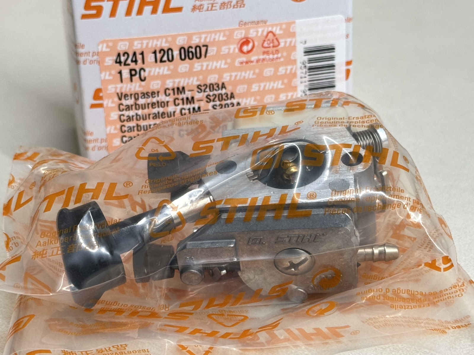 STIHL OEM ZAMA CARBURETOR 4241 120 0607 FOR BLOWERS BG56 BG86 SH56 SH86 - Picture 6 of 6