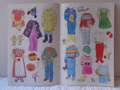 School Fun Paper Dolls - 1990 - Checkerboard Press - UNCUT!
