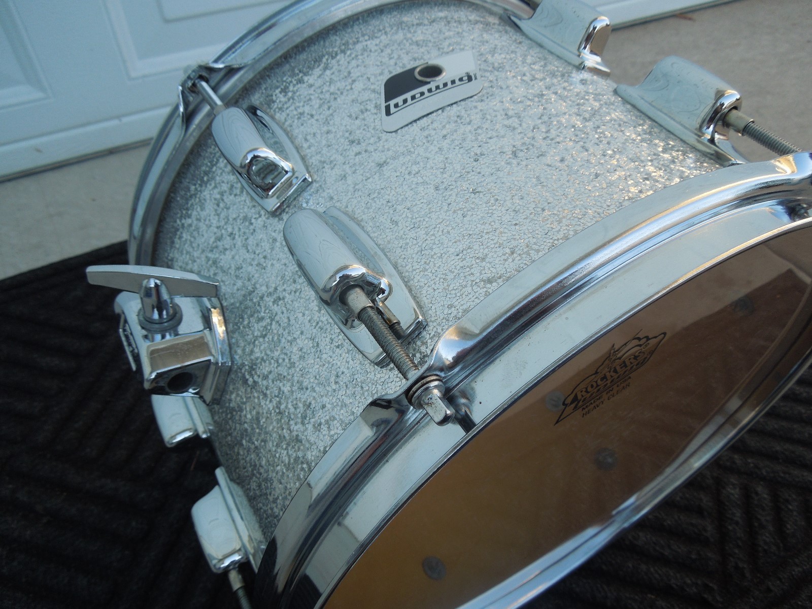 Ludwig Silver Sparkle Vintage Tom 8x12 nice maple shell, sounds awesome!!