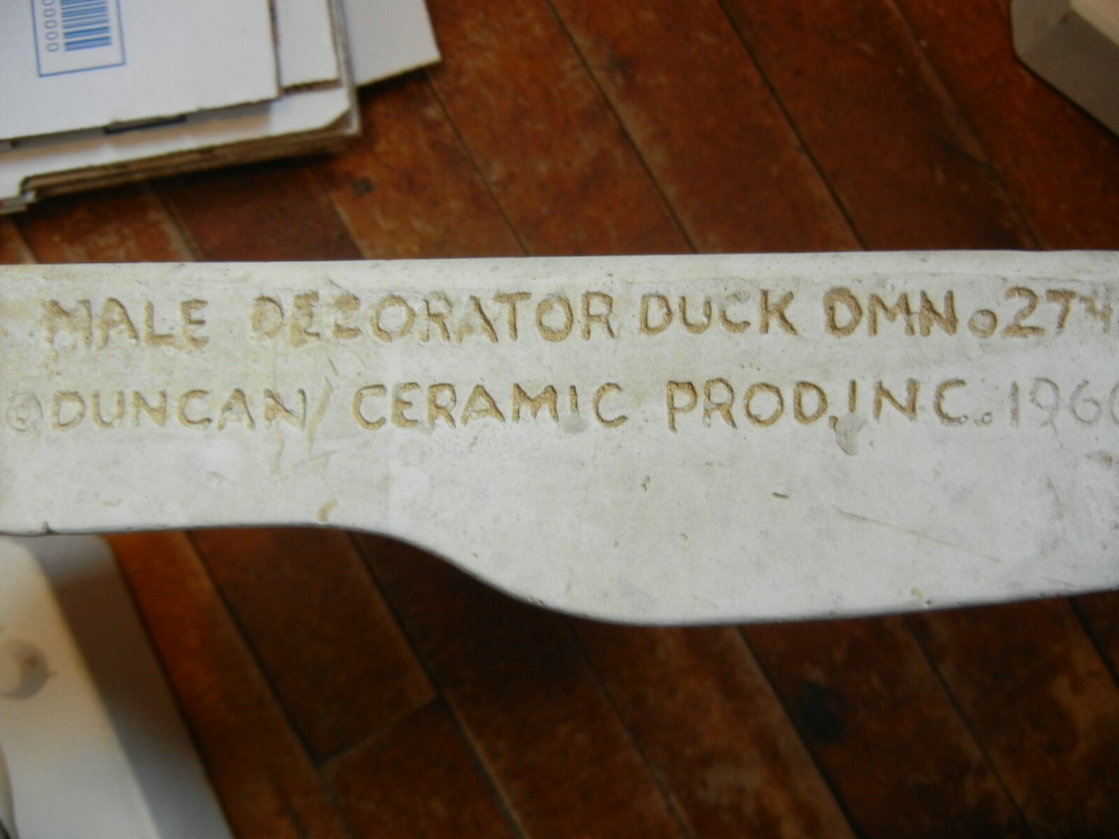 Vintage Duncan Male Decorator Duck DWN 274 1966 Ceramic mold