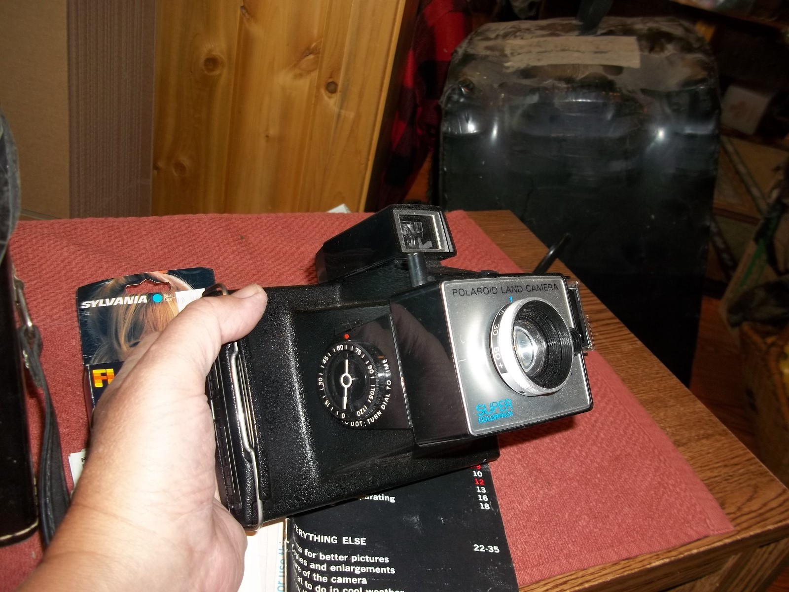 Polaroid Land Camera Super Color Pack W/ Case & Paperwork