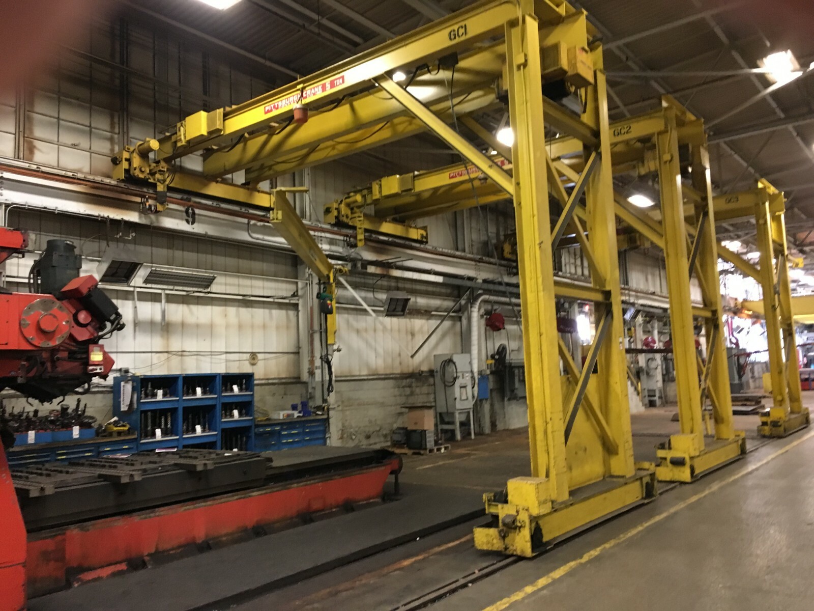 5 TON PITTSBURGH SINGLE LEG SINGLE GIRDER GANTRY CRANE