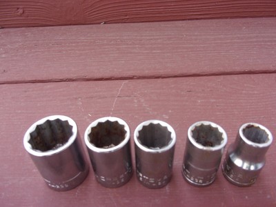 CRAFTSMAN METRIC SOCKETS 12MM15MM17MM19MM22MM USA