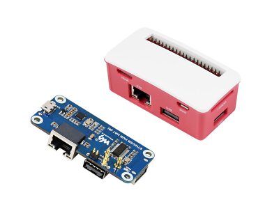 Ethernet/USB HUB HAT B with Box ABS Case for Raspberry Pi Zero/Zero W/2 W/Zer...