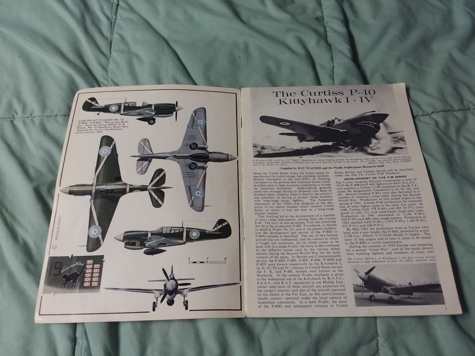 PROFILE PUBLICATIONS CURTISS P-40 KITTYHAWK I-IV #136