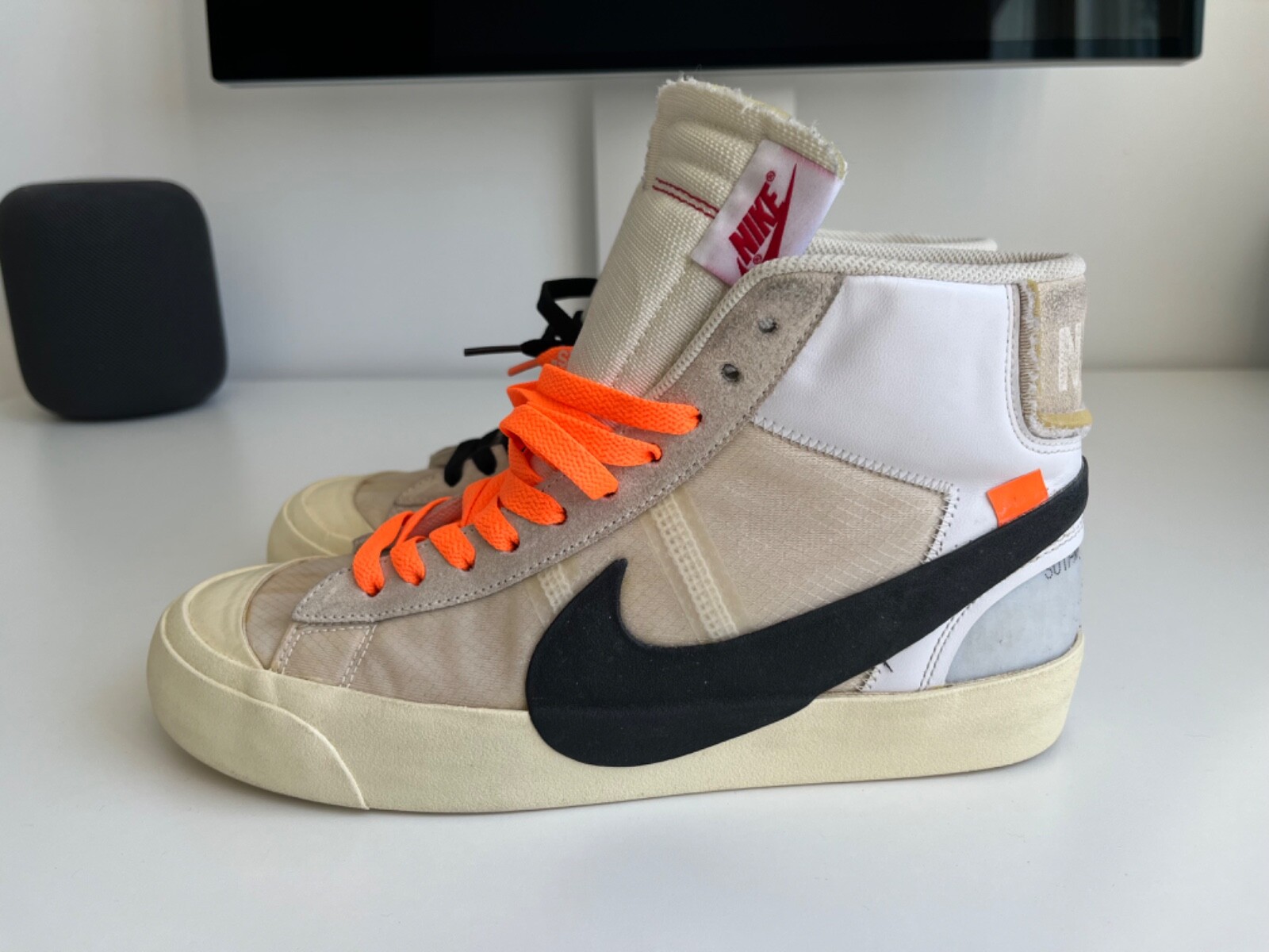 Off White x Nike Blazer Mid The Ten - Size 9 - AA3832 100 | eBay