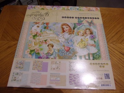 GRAPHIC 45 SWEET SENTIMENTS PAPERCRAFTING PAPER   DOUBLE SIDED - 12  X 12    NEW