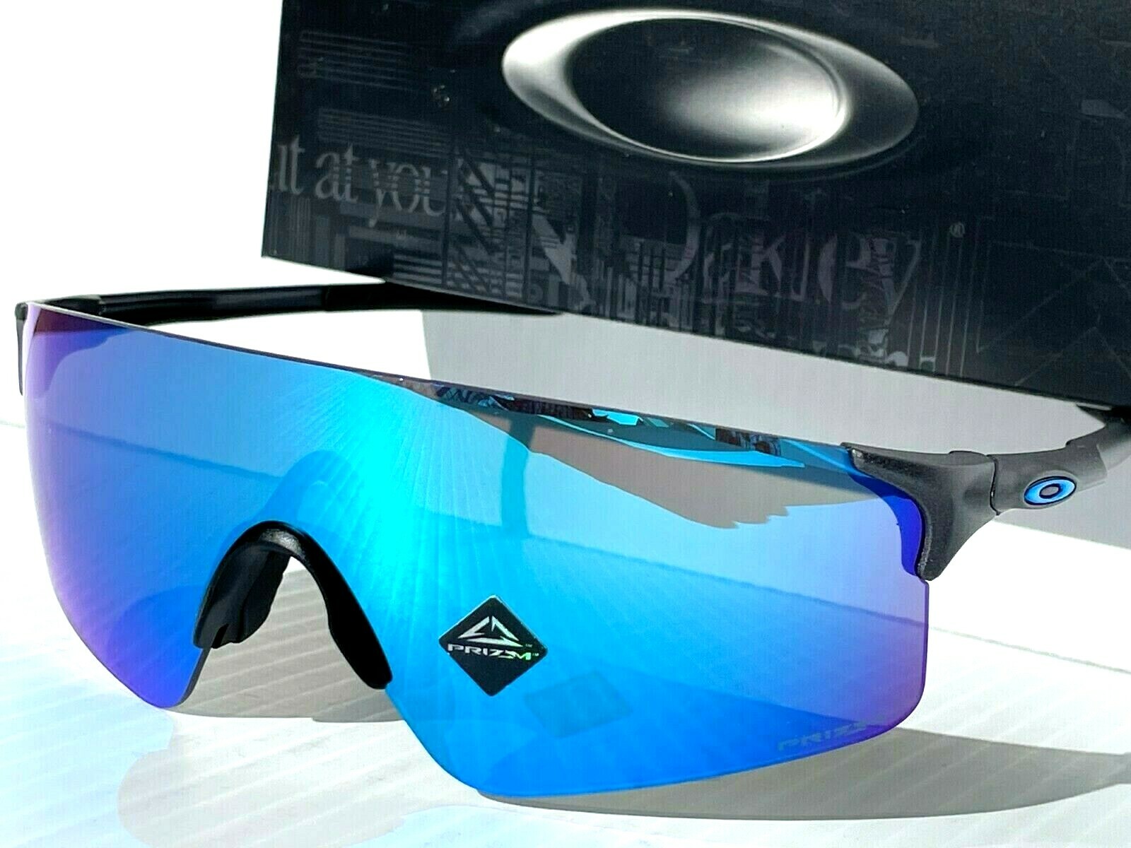 NEW Oakley EVZERO BLADES Steel Frame PRIZM Sapphire Iridium NEW Oakley EVZERO BLADES Steel Frame PRIZM Sapphire Iridium