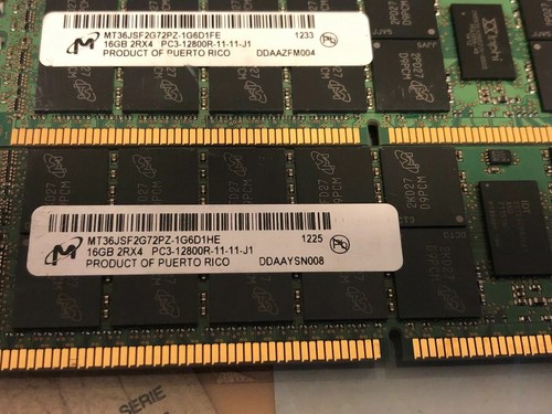 LOT 128GB 8*16GB DDR3 ECC 12800R 672612-081 for HP Servers