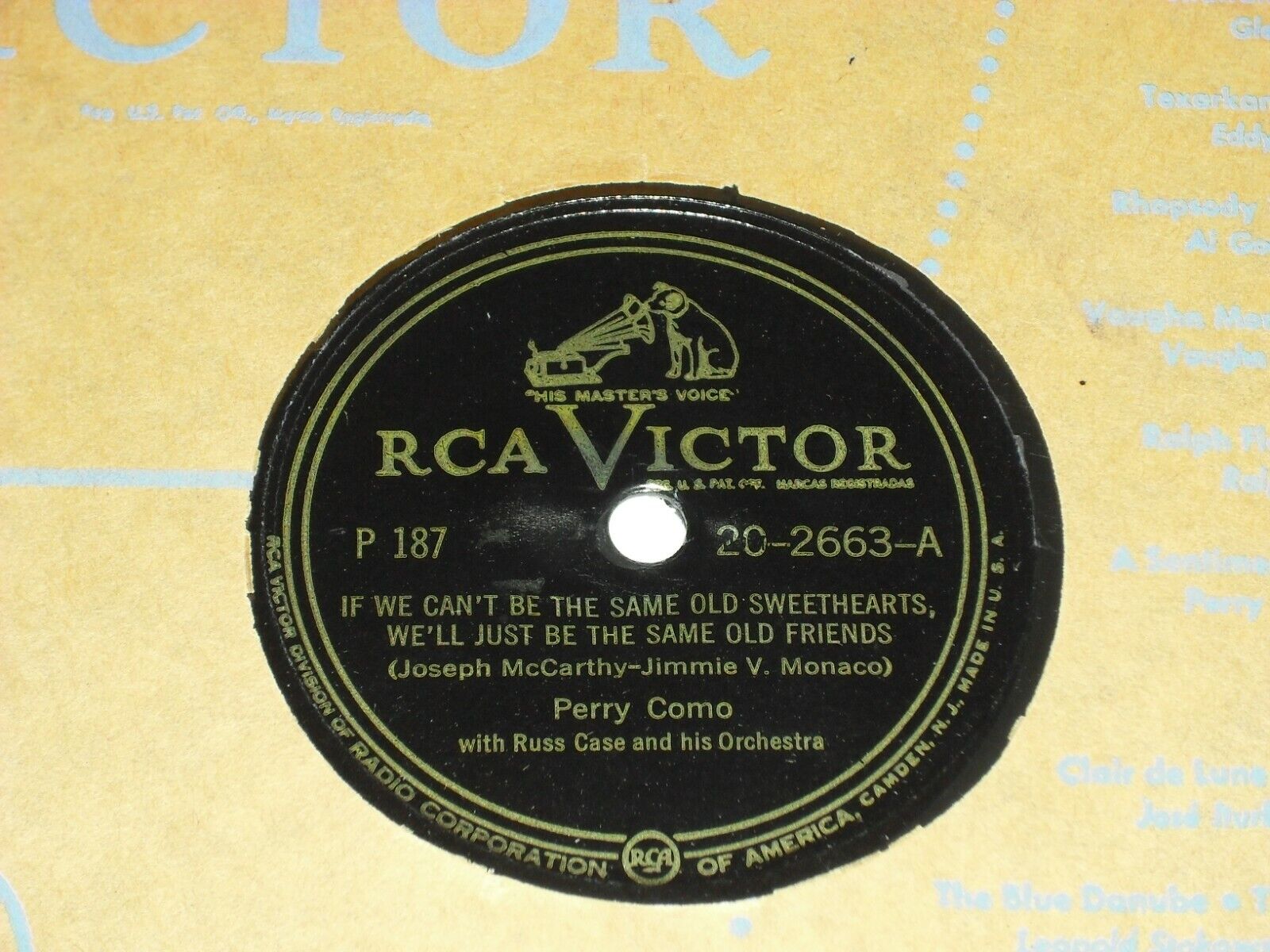 PERRY COMO-If We Can't Be The Same.(1949) RCA VICTOR 10 PERRY COMO-If We Can't Be The Same.(1949) RCA VICTOR 10