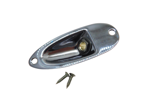 Strat Guitar Jack Plate Boat Cup Ferrule Output Input  Nickel/Chrome/Black/Gold