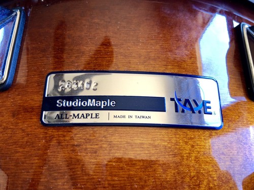 Taye Studio Maple 13x7 Snare Drum Java Burst