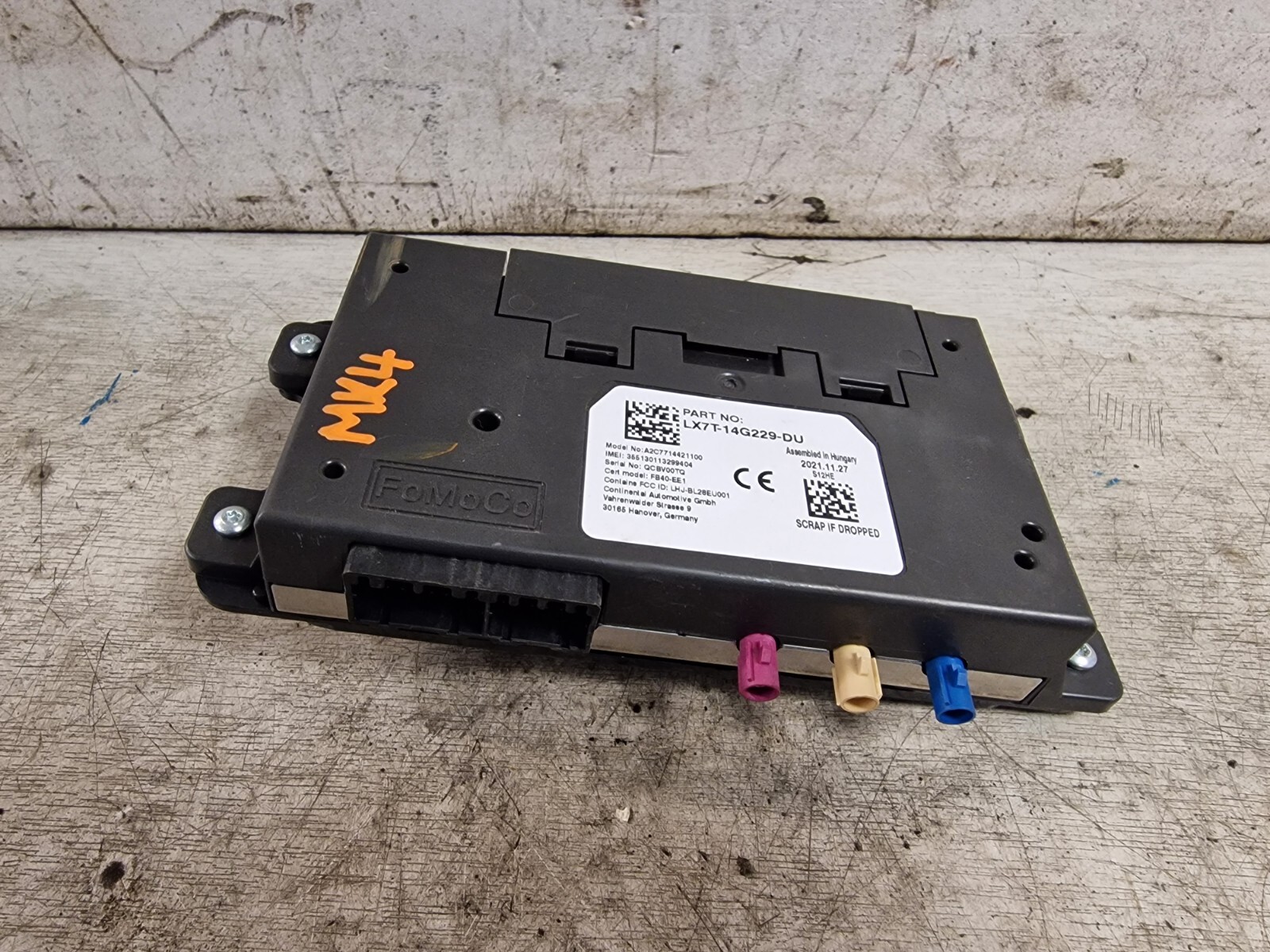 Ford Focus Bluetooth Module Phone Transceiver 2G 4G LX7T