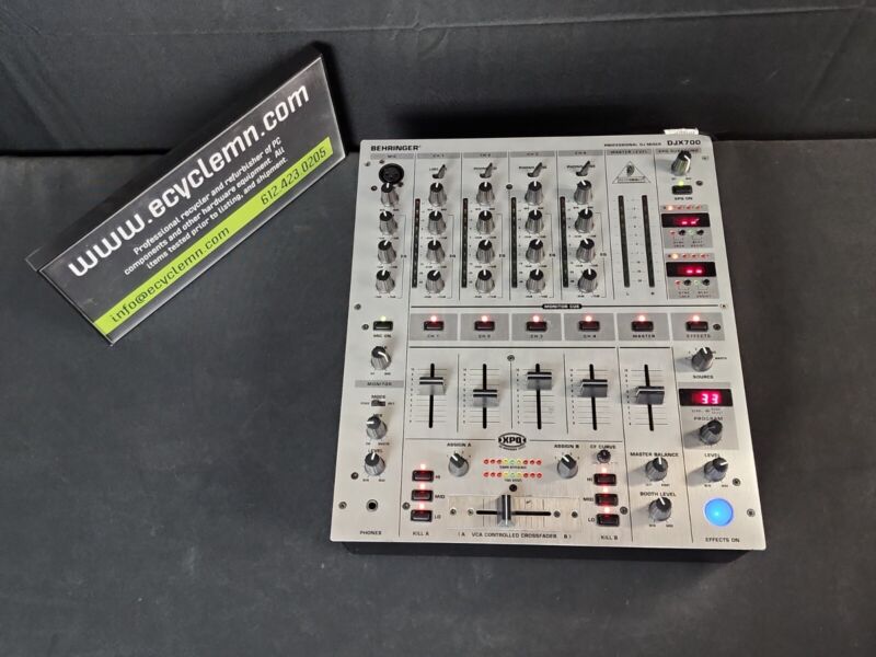 Behringer DJX700 5 Channel Professional DJ Mixer with Digital Effects