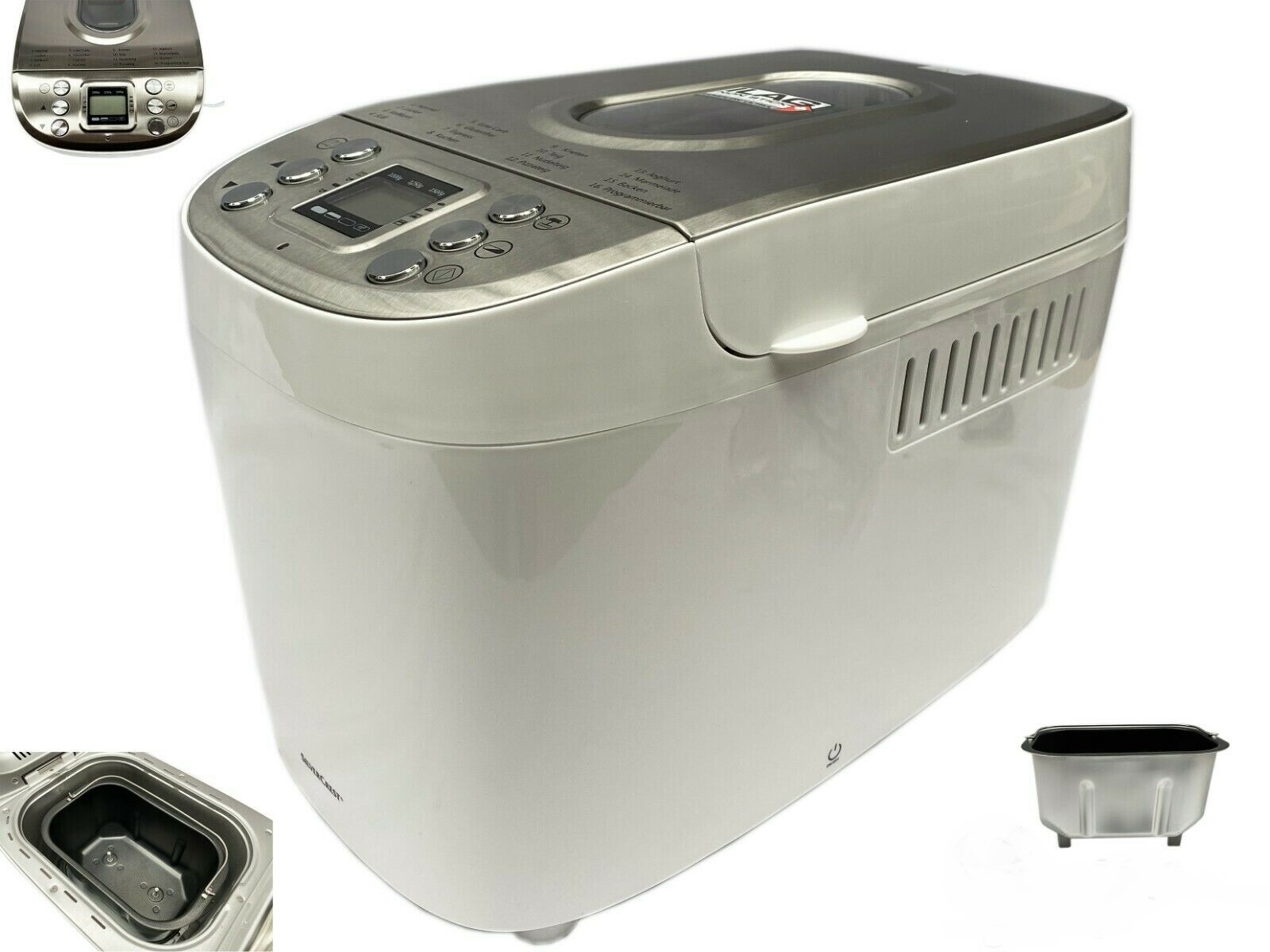 Brotbackautomat 850W Backautomat 16 Programm Brotbackmaschine Brotbäcker SBB 850