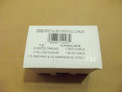 C.S. Osborne #88 Assorted Marking Chalk (Box Of 12)