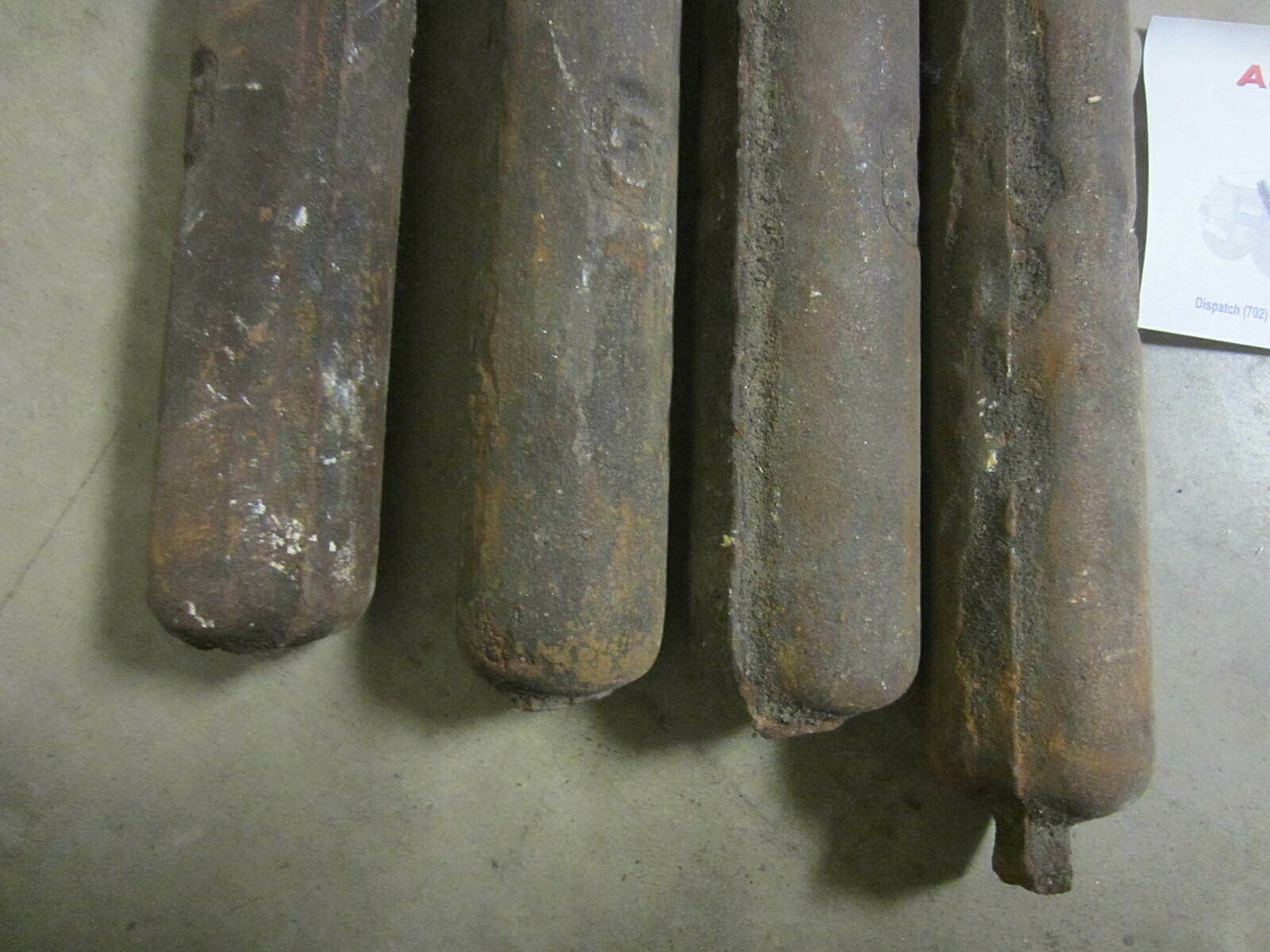 Vintage 5# Pound Cast Iron Window Sash Weight Lot of 4