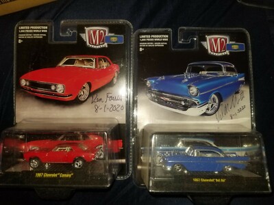 m2 CPCC AUTOGRAPHED 2019 and 2020 set of event cars very rare 1/64