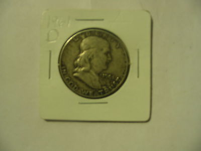 1961 D FRANKLIN HALF DOLLAR COIN  SILVER