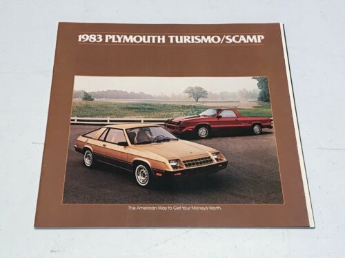 1983 PLYMOUTH TURISMO & SCAMP SALES BROCHURE CATALOG IN EXCELLENT CONDITION
