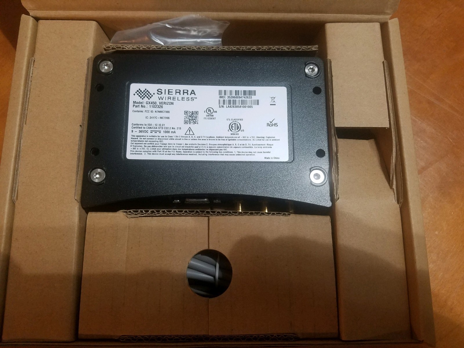 SIERRA WIRELESS AIRLINK GX450 XLTE GATEWAY ROUTER - VERIZON