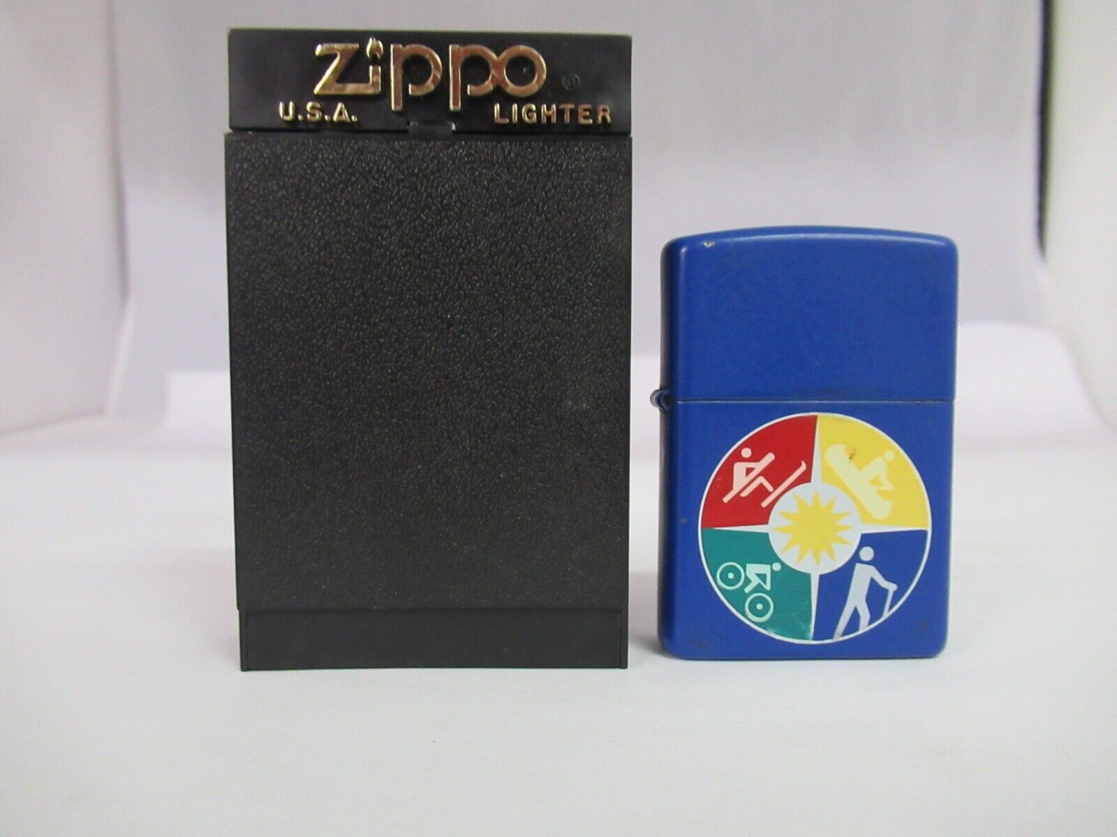 Zippo Blue Lighter with Circle of Sports, 656-P | eBay Zippo Blue Lighter with Circle of Sports, 656-P | eBay