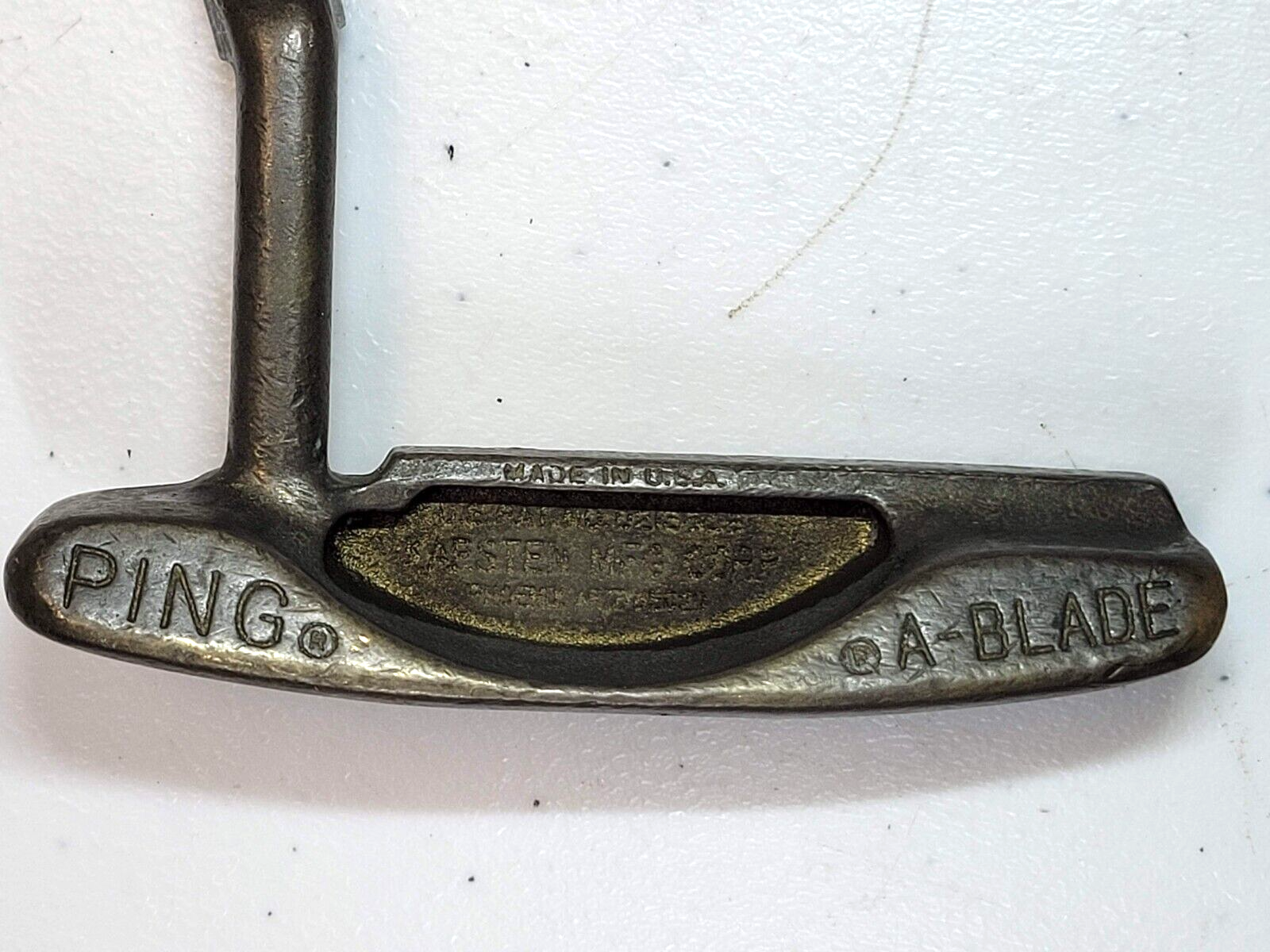 Vintage Ping A-Blade Brass Putter Karsten 85029 ~35.5