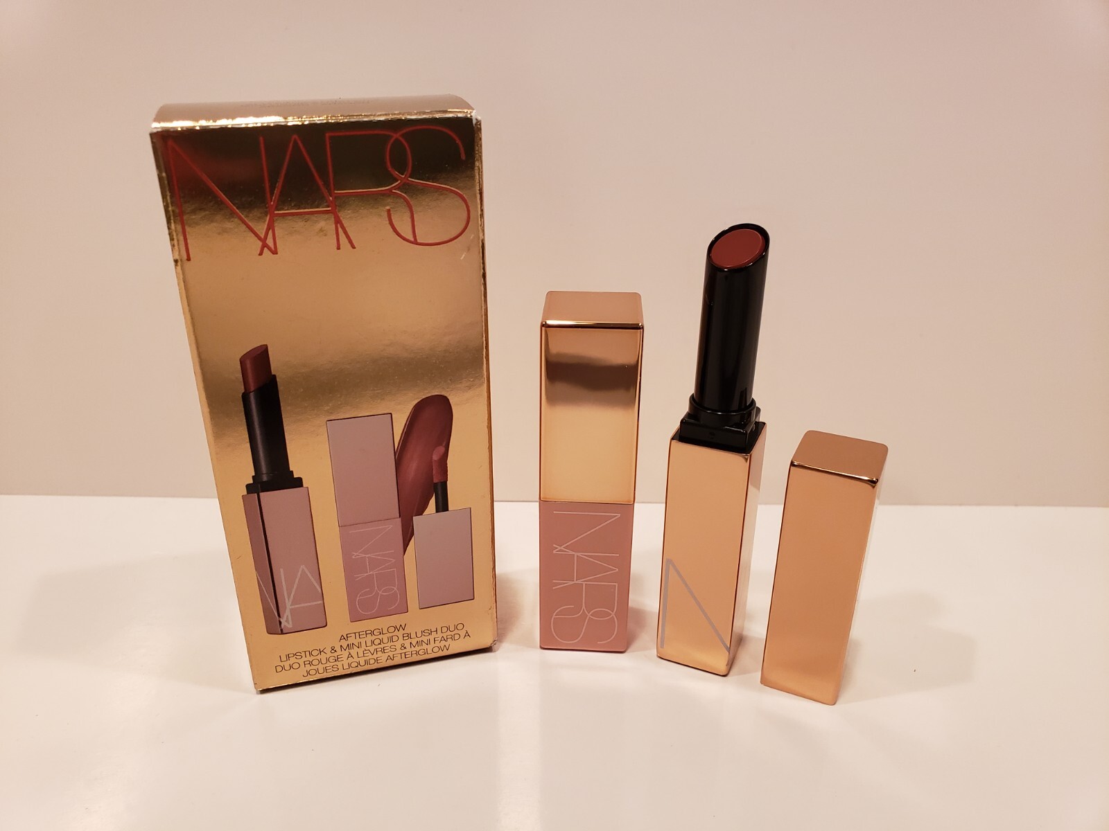Nars ~ Afterglow Lipstick & Mini Liquid Blush Duo ~ Aragon