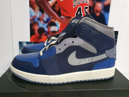Nike Air Jordan 1 Mid SE Craft Obsidian Men's UK 10 EUR 45