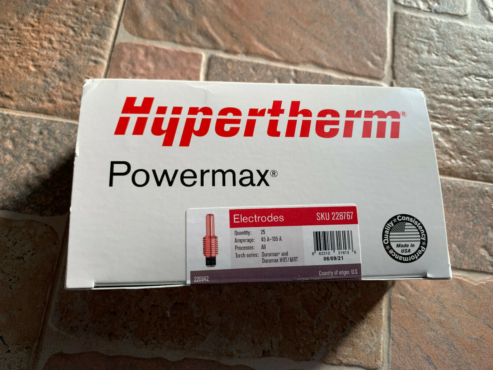 Hypertherm 228767 Genuine Electrodes, 220842, Duramax 10 Hypertherm 228767 Genuine Electrodes, 220842, Duramax 10
