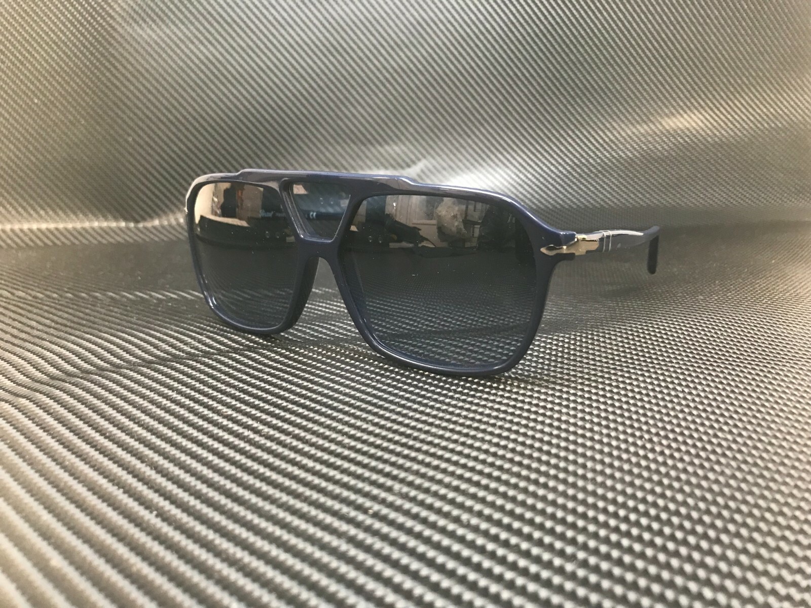 PERSOL PO3223S 1109Q8 Blue Square Men's 59 mm Sunglasses | eBay