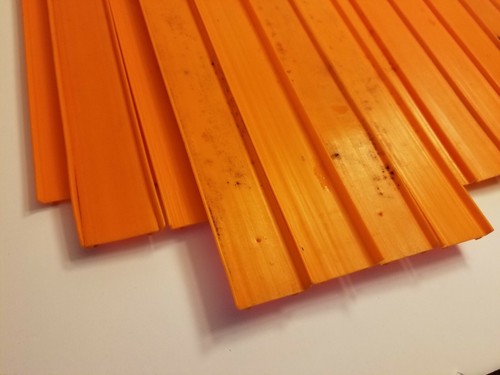 VINTAGE HOT WHEELS RED LINE 24 ORANGE STRAIGHT TRACKS