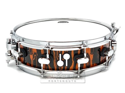 Sonor SQ2 Maple Medium Snare Drum 14x4.25 Orange Tribal