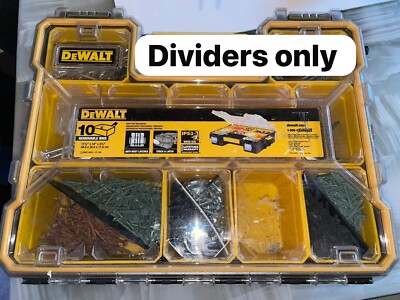 DIVIDERS FOR-Dewalt Plastic 10-Compartment Deep Pro small Parts organizer
