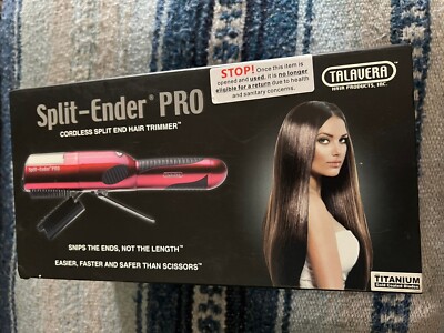 Split Ender PRO Cordless Rechargeable for Damaged Split Ends, Hair Trimmer Red