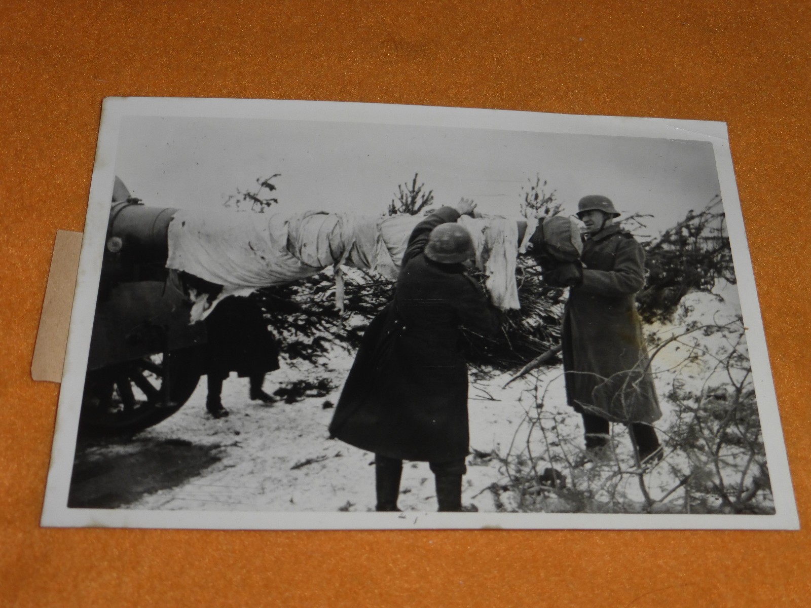 Kstenartillerie Foto 2. WK 1942 Soldaten der Wehrmacht mit Kstengeschtz