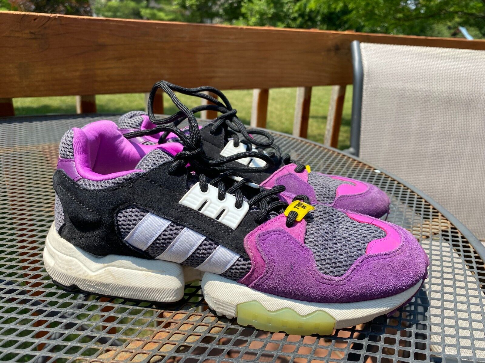 Adidas Ninja Time ZX Torsion Shoes Gray Purple FW9831 Mens Adidas Ninja Time ZX Torsion Shoes Gray Purple FW9831 Mens