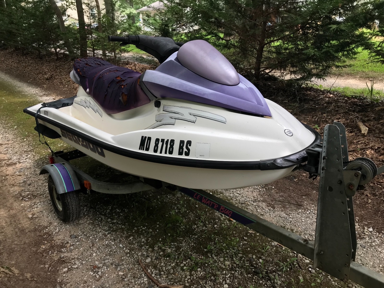 2003 Seadoo GTI 720 Jet Ski - Needs repairs - Selling with Trailer & NO RESERVE!
