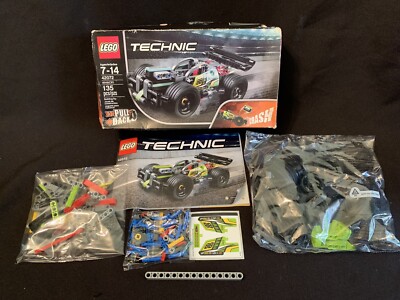 LEGO TECHNIC WHACK! Pull Back Race Car Lego Blocks #42072 Building Toy