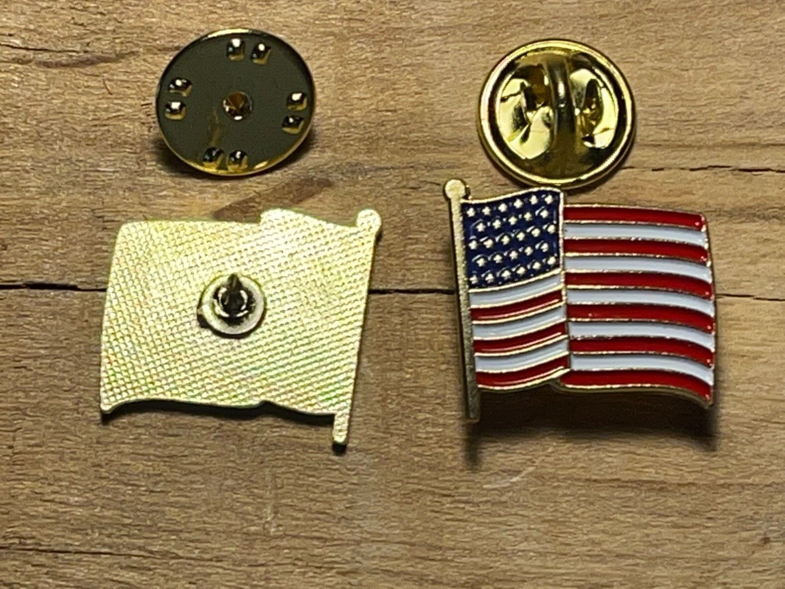 American flag pin USA lapel pins USA flag pin hat tack patriotic US USA 2 pins