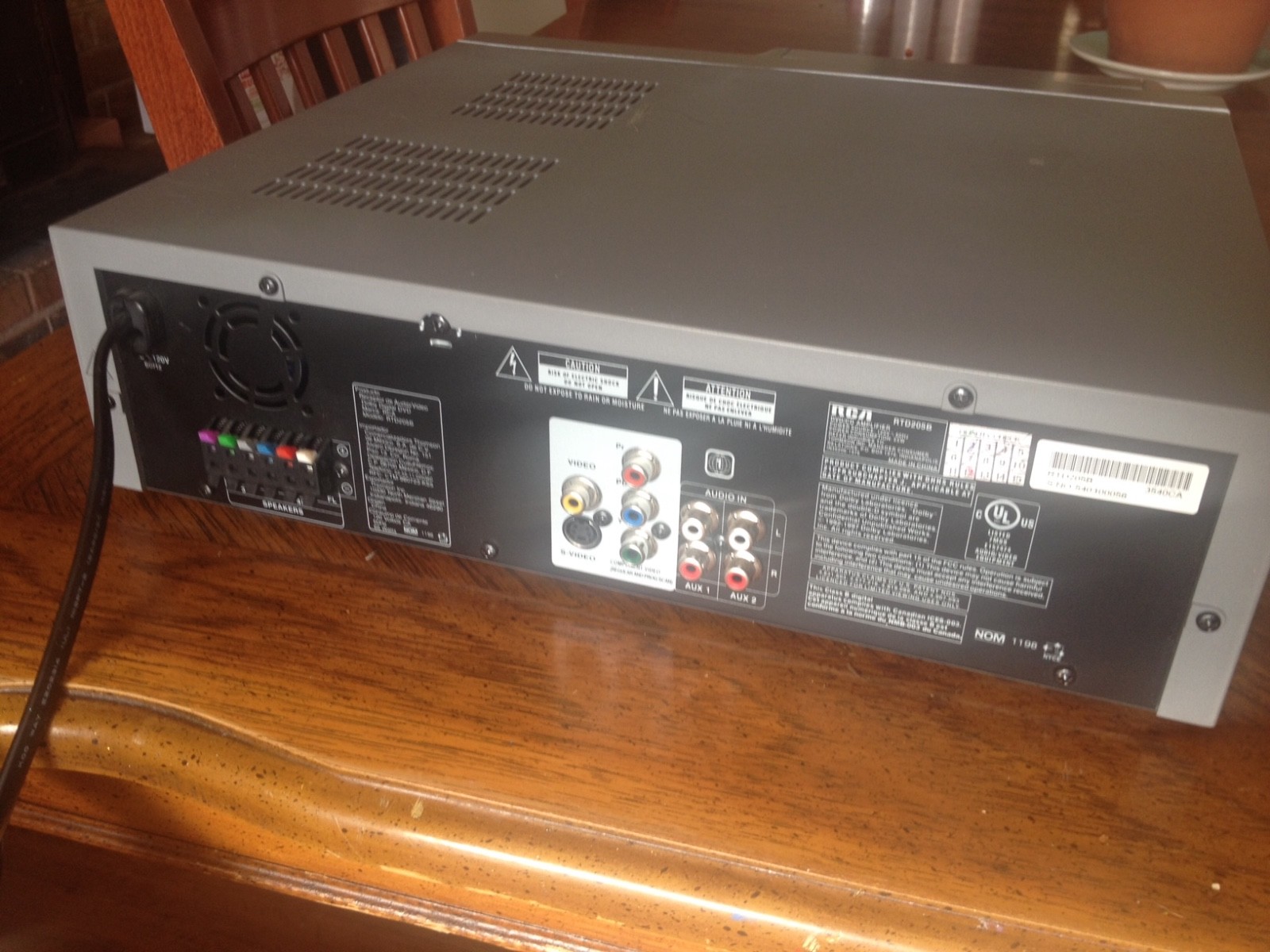 RCA RTD205 receiver/DVD player.