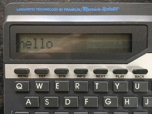 Franklin Wordmaster Deluxe - WM-1055A - 1990 - Tested - FREE SHIP