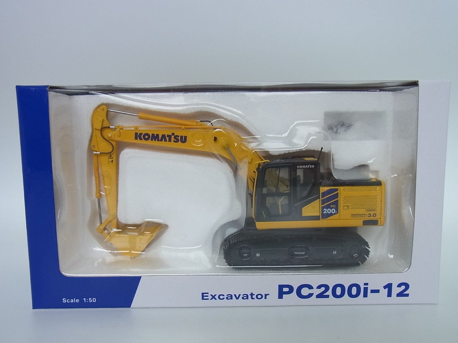 [こうび］KOMATSU PC200i-12 ミニチュア1/50 KYOWA Komatsu PC200i-12 Hydraulic Excavator 1/50 Diecast