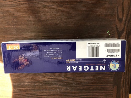 NETGEAR EN104TP Ethernet Hub 4 ports 10 Mbps BRAND NEW in Box