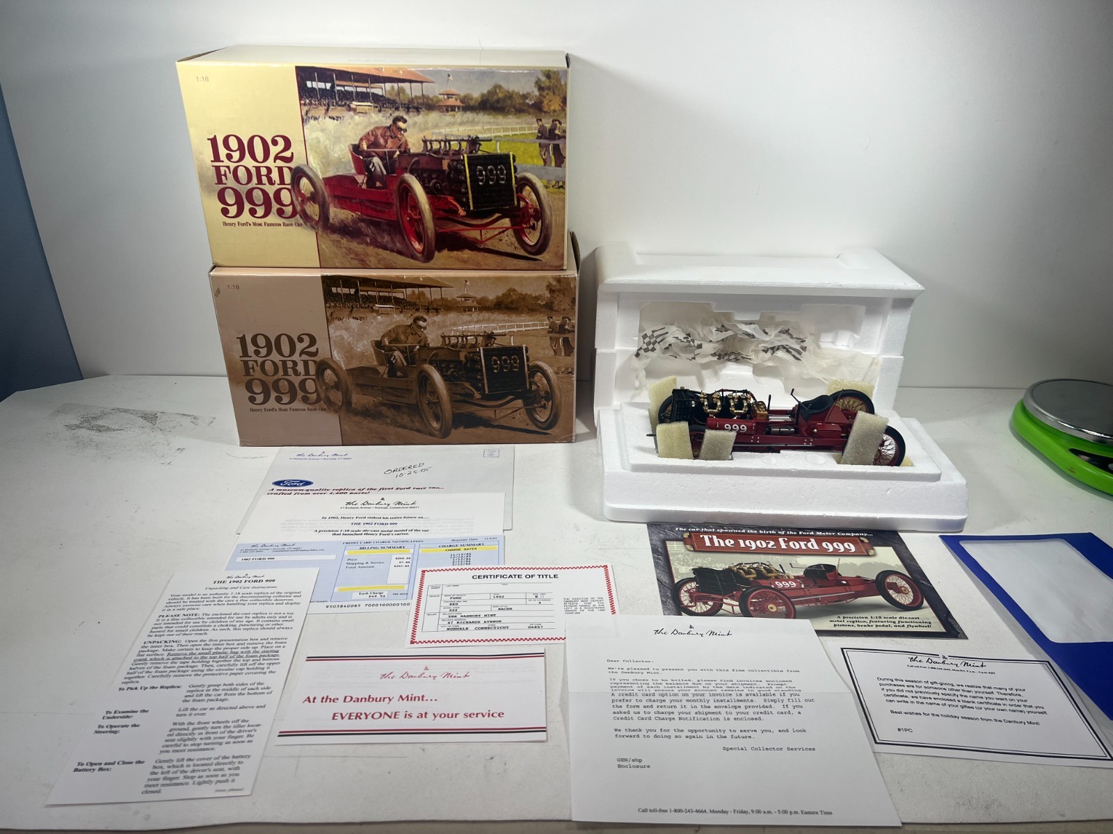 DANBURY MINT 1902 FORD 999 Red Racking Legends**VERY RARE | eBay