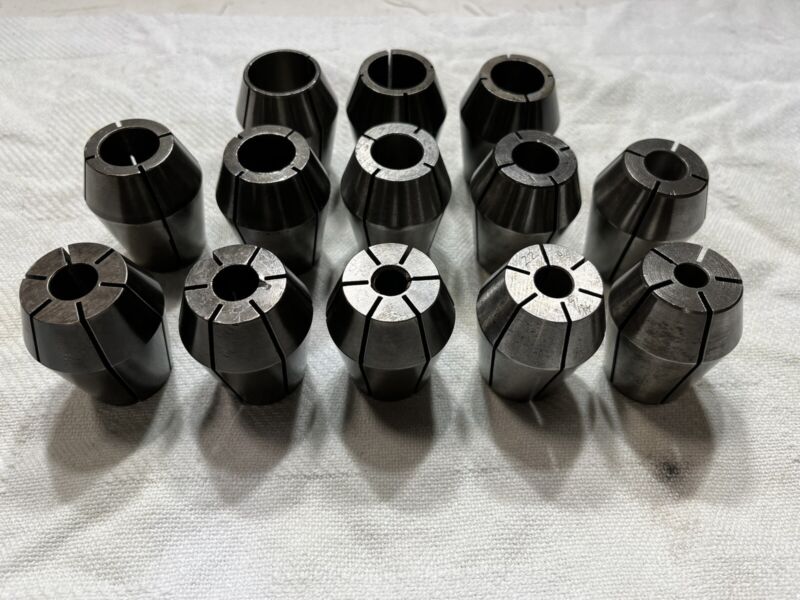 Universal Engineering Double Taper ZZ Collets 13pc Lot Set Angle Holder Mill DA