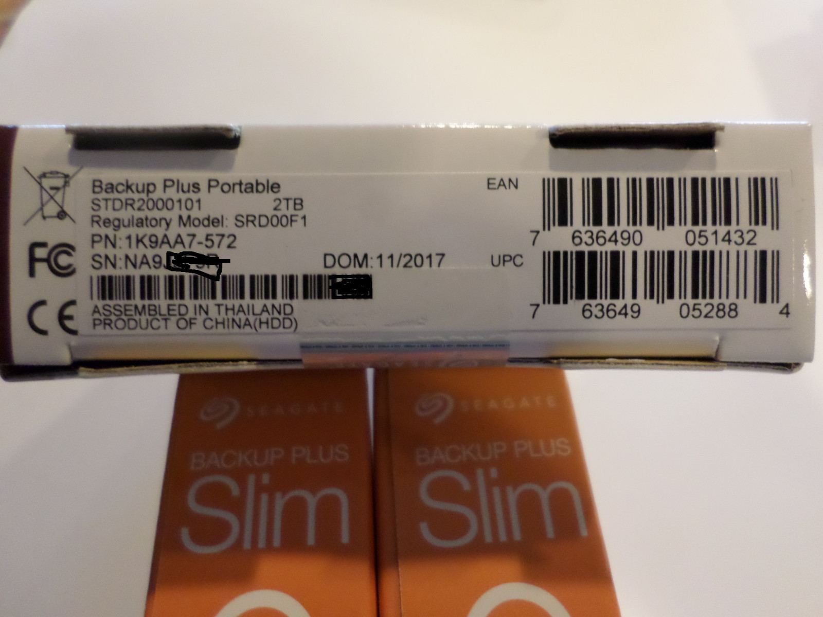 Seagate 2tb Backup Plus Slim External USB 3.0/2.0 Portable Hard Drive