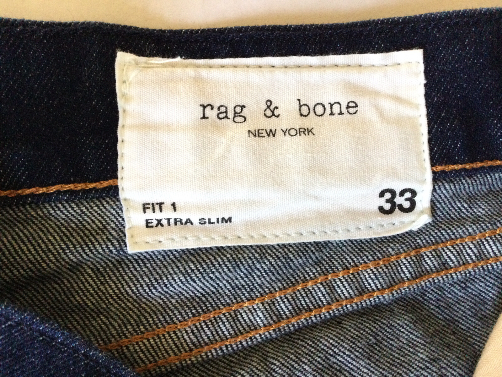 Bone Fit 1 Extra Slim Fit Jeans Size 33 
